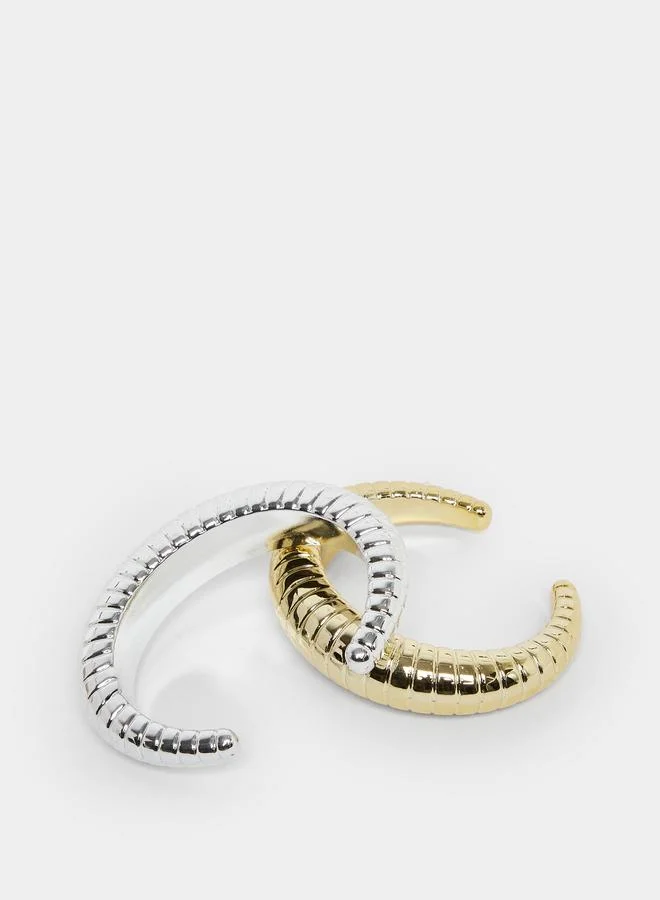 Styli Pack of 2 - Ribbed Cuff Bracelet